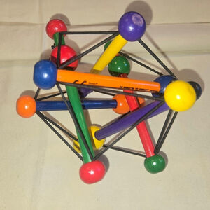 Manhattan Toy Company Skwish Wooden Rattle and Teether seen on Baby Einstein